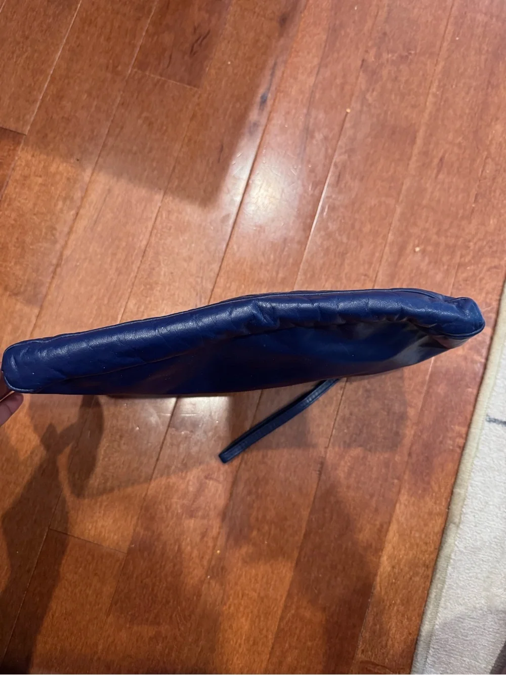 Bill Dorf Vintage Navy Leather Clutch